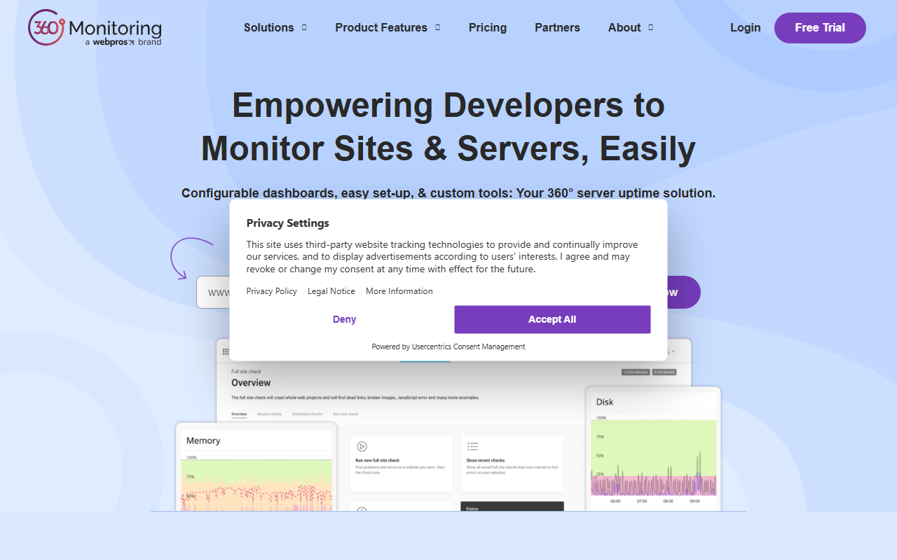 360monitoring.com screenshot