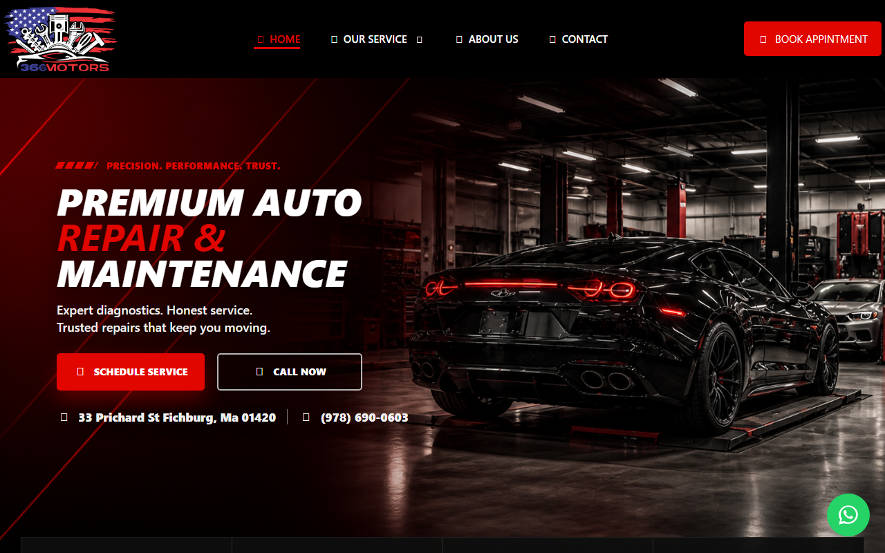 360motorsusa.com screenshot