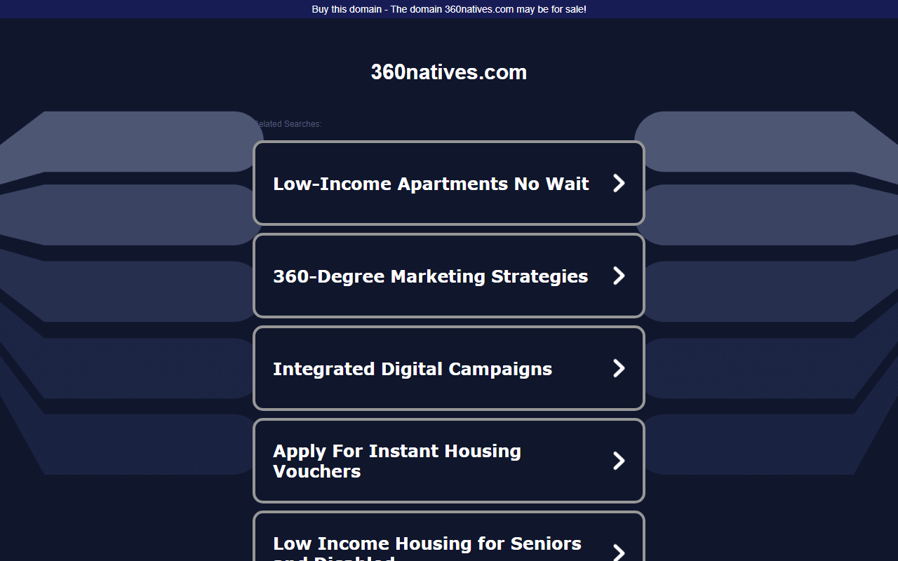 360natives.com screenshot