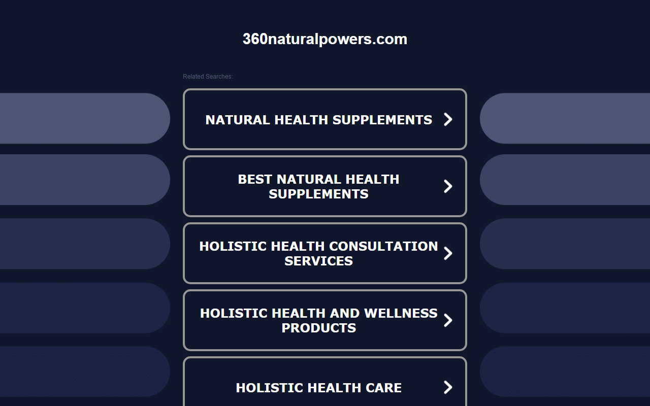 360naturalpowers.com screenshot