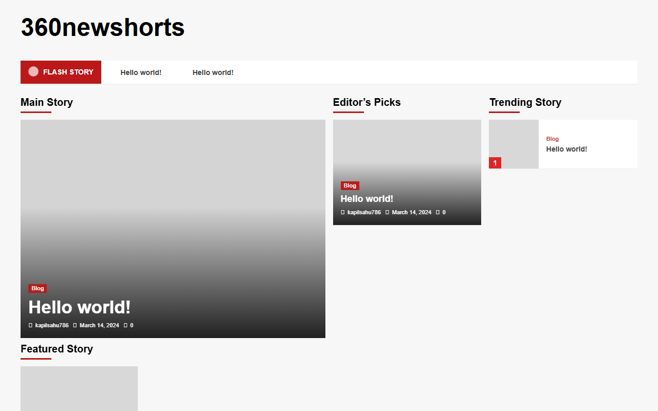 360newshorts.com screenshot