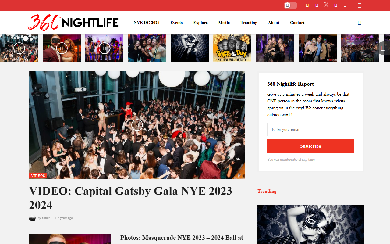 360nightlife.com screenshot