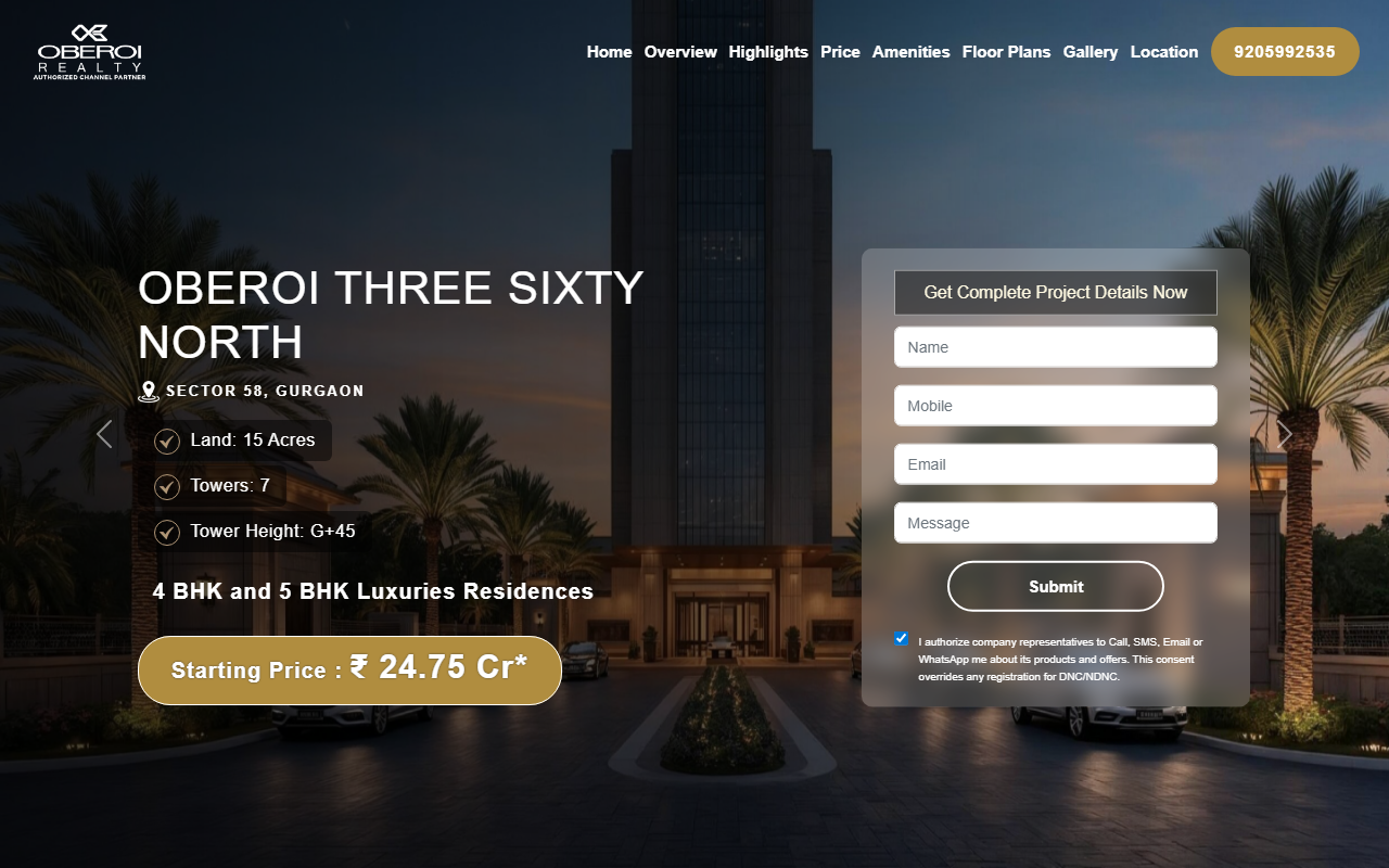 360northgurgaon.com screenshot