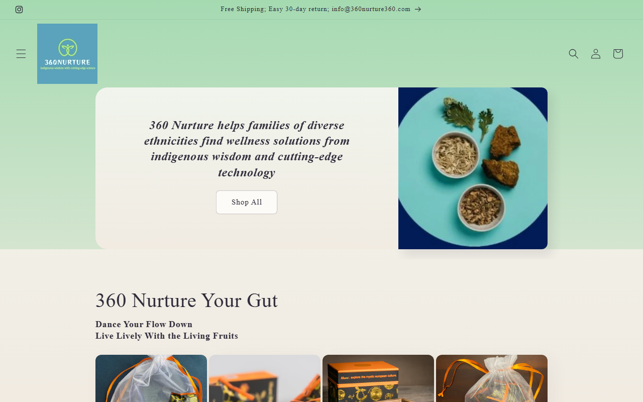 360nurture360.com screenshot