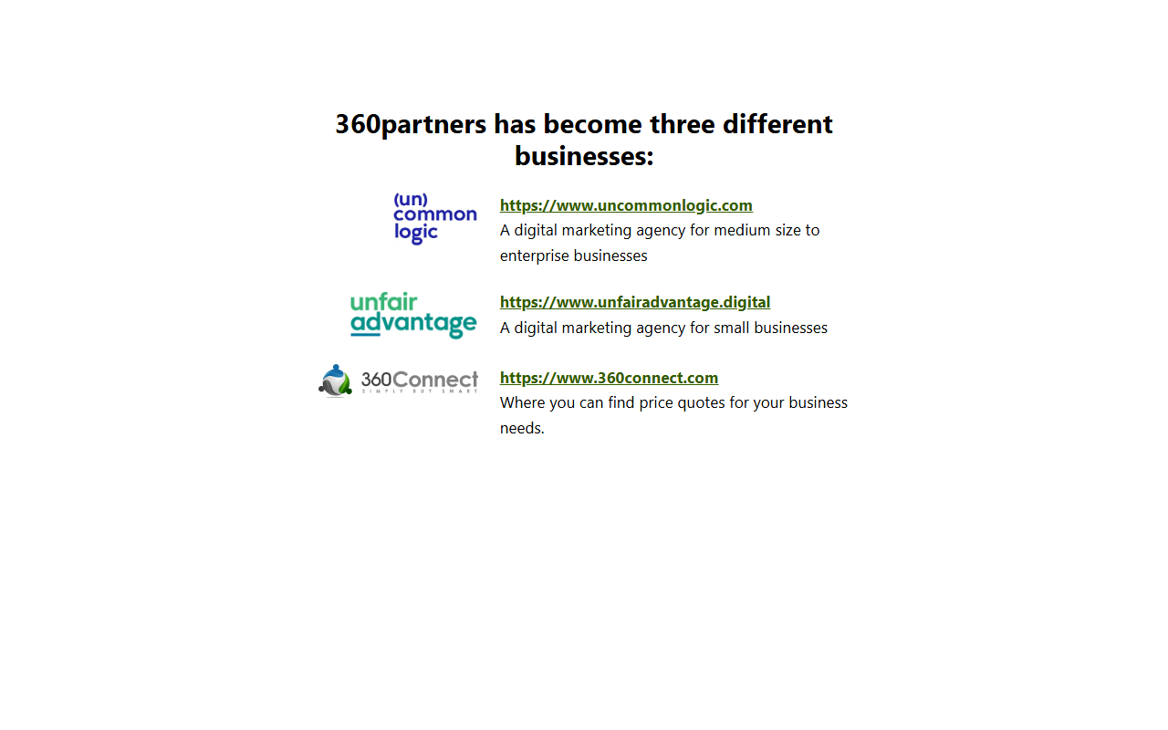 360partners.com screenshot
