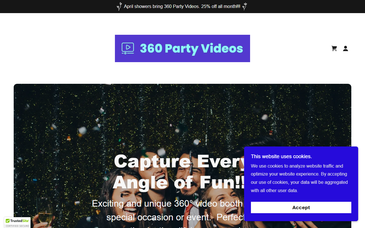 360partyvideos.com screenshot