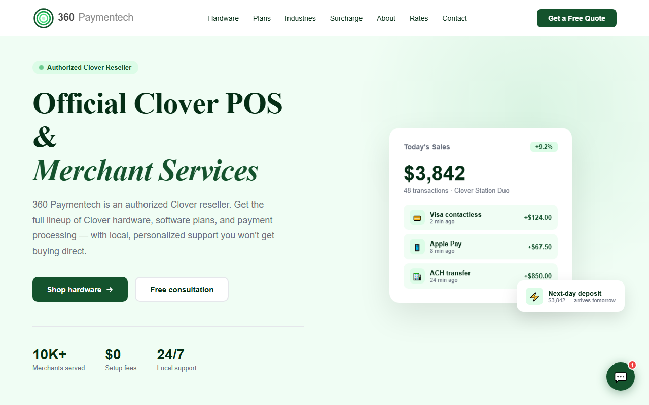 360paymentech.com screenshot