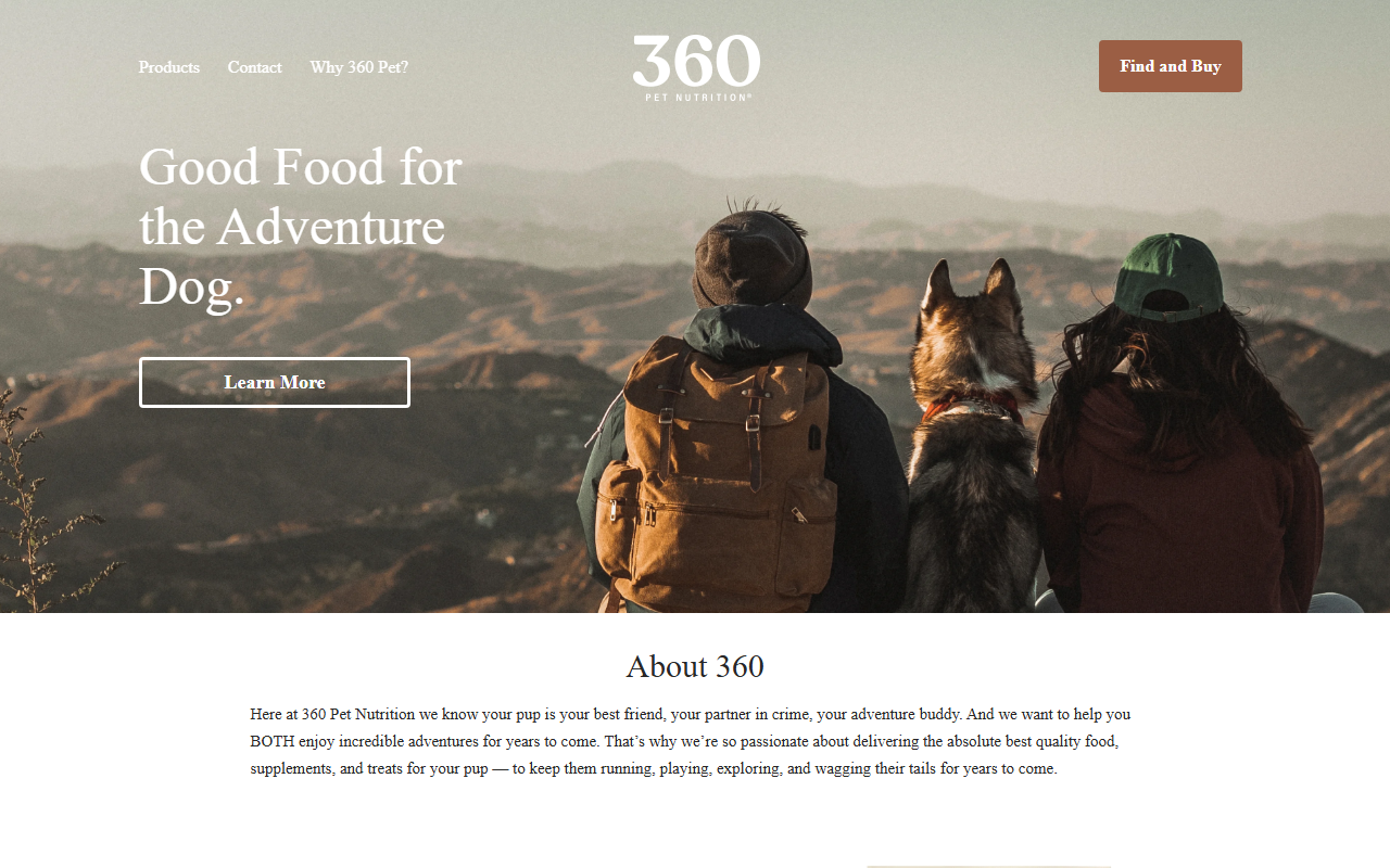 360petnutrition.com screenshot