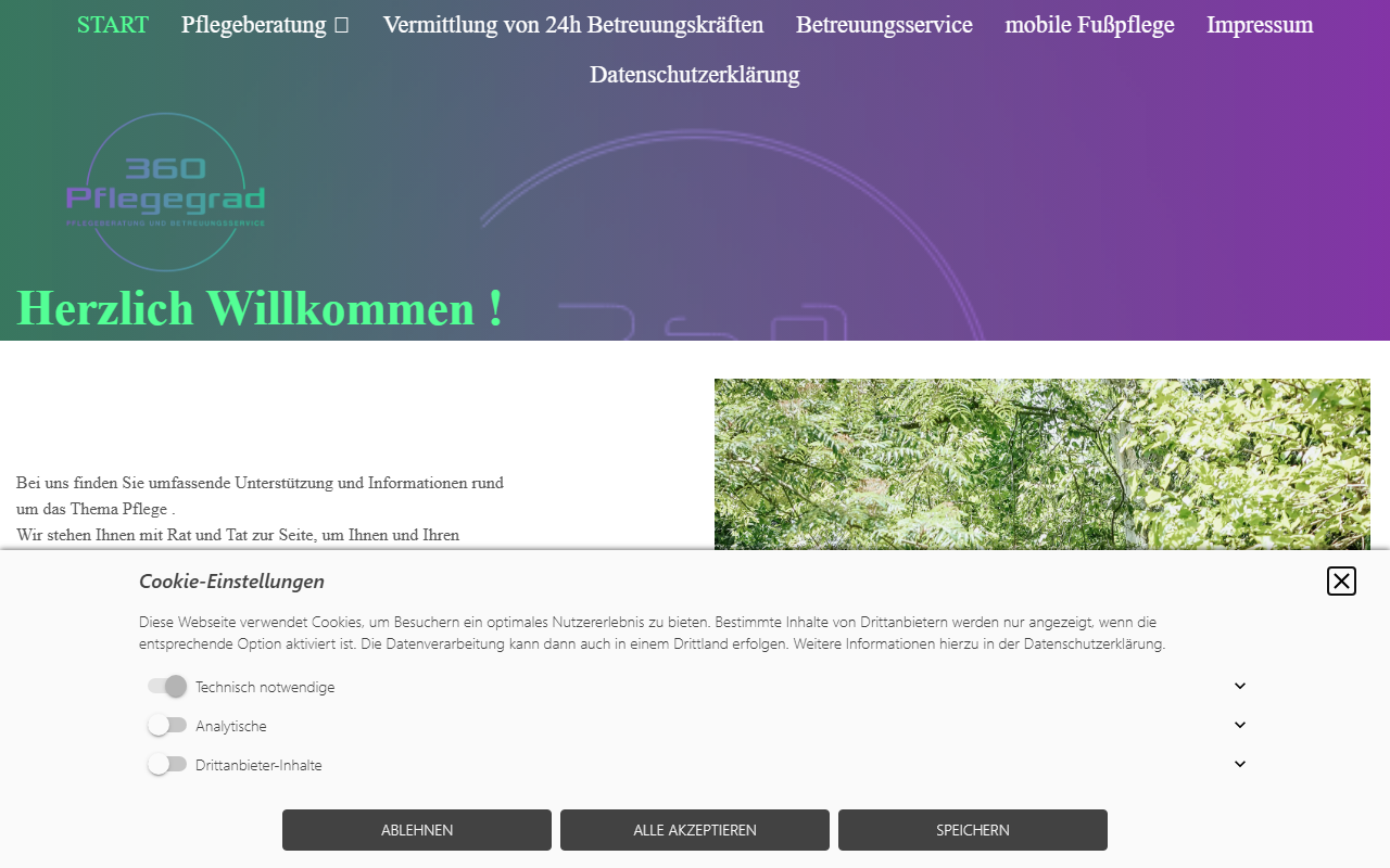 360pflegegrad.com screenshot