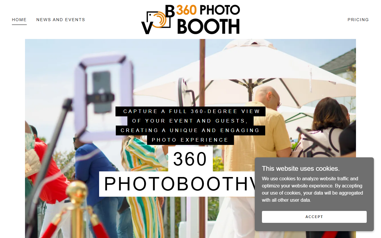 360photoboothvb.com screenshot
