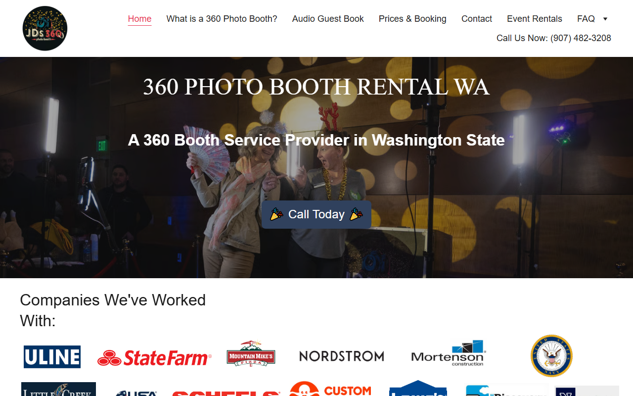 360photoboothwa.com screenshot
