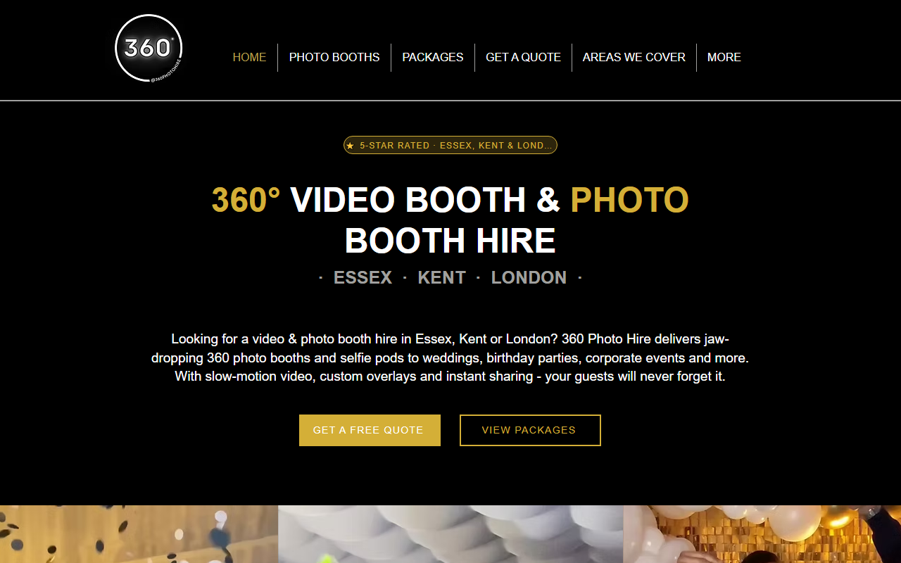 360photohire.com screenshot