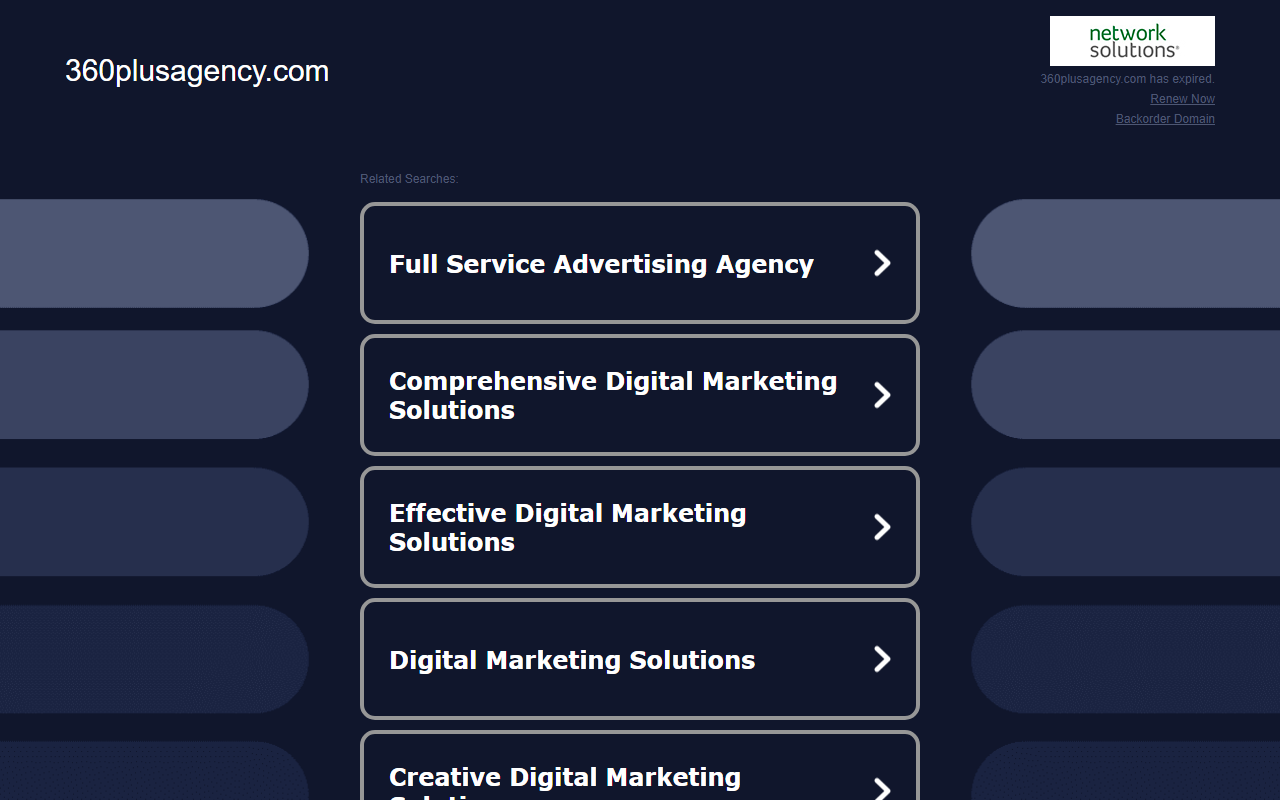 360plusagency.com screenshot