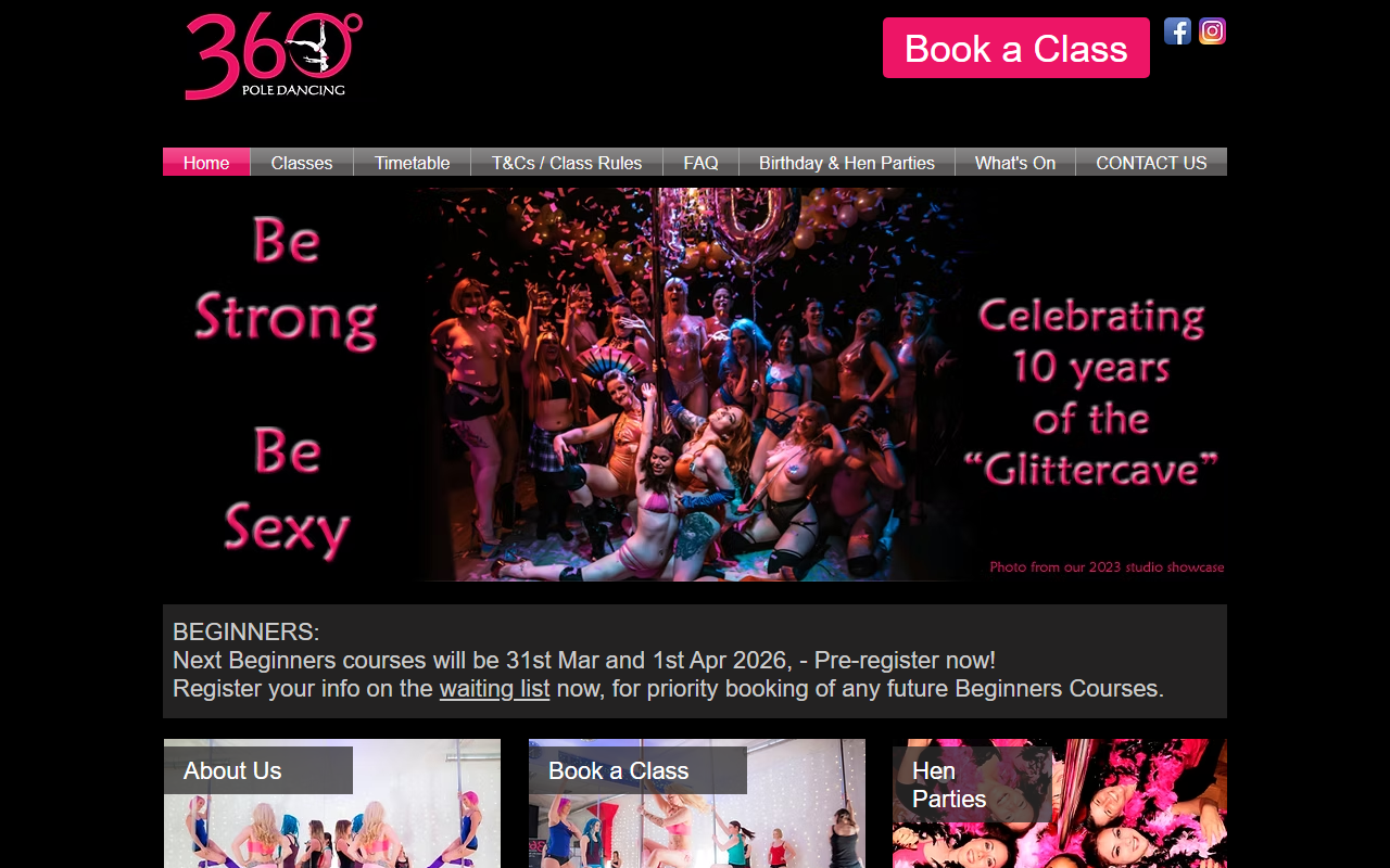 360poledancing.com screenshot