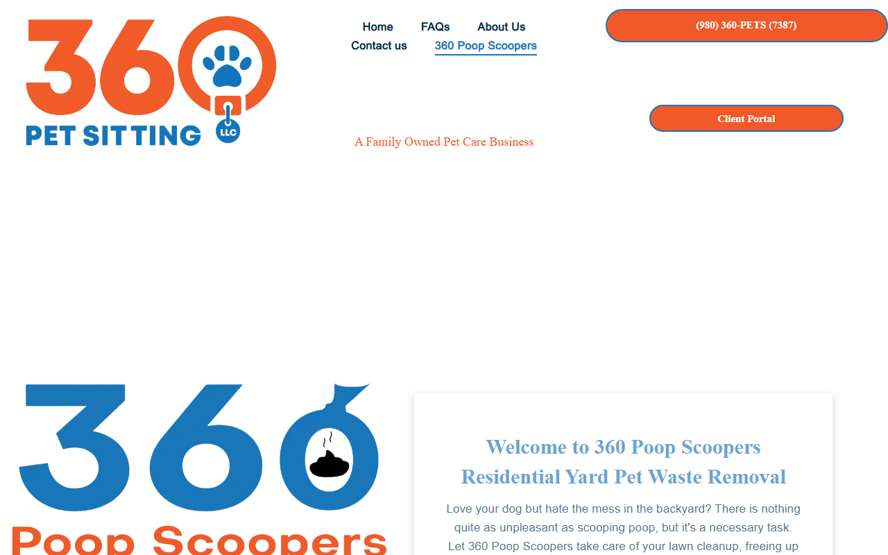 360poopscoopers.com screenshot