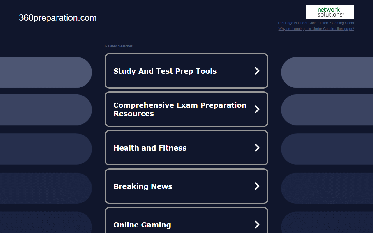 360preparation.com screenshot