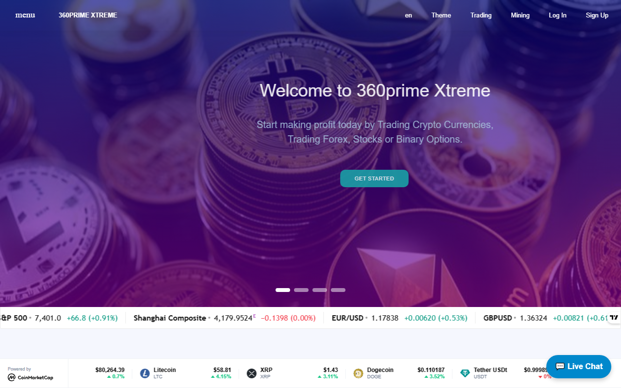 360primextreme.com screenshot