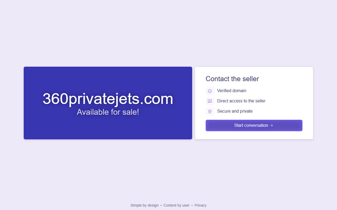 360privatejets.com screenshot