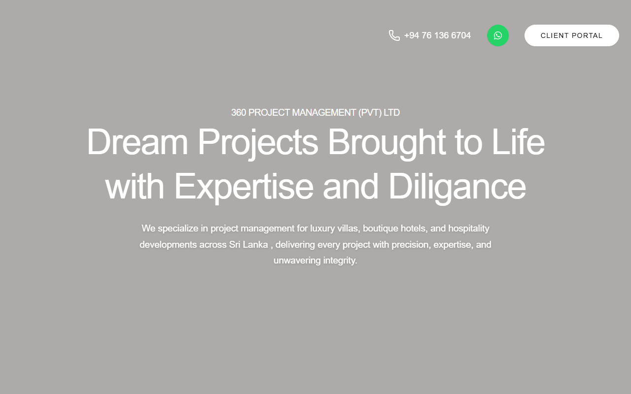 360projectportal.com screenshot