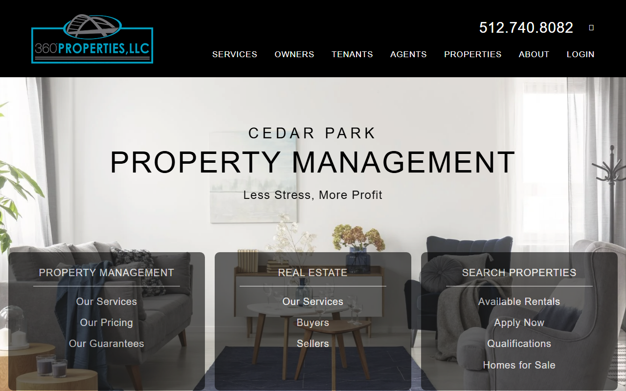 360propertiesllc.com screenshot