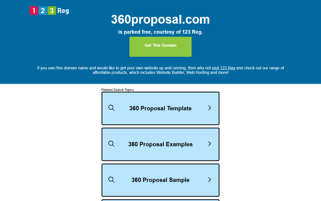 360proposal.com screenshot