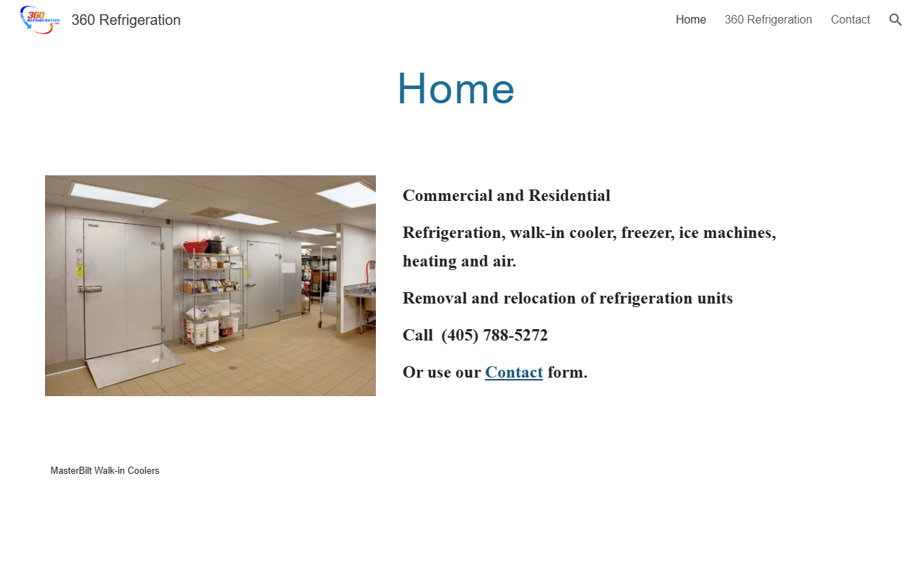 360refrigeration.com screenshot