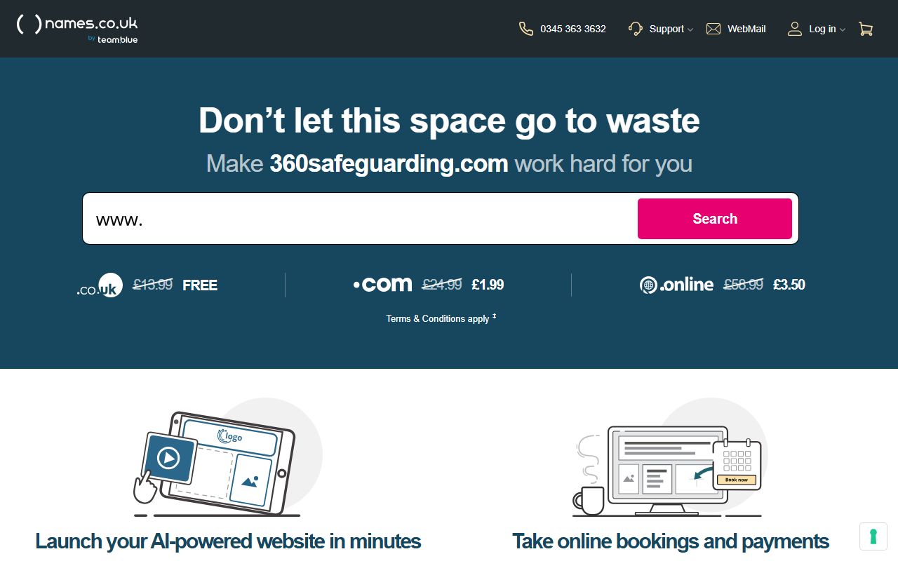 360safeguarding.com screenshot