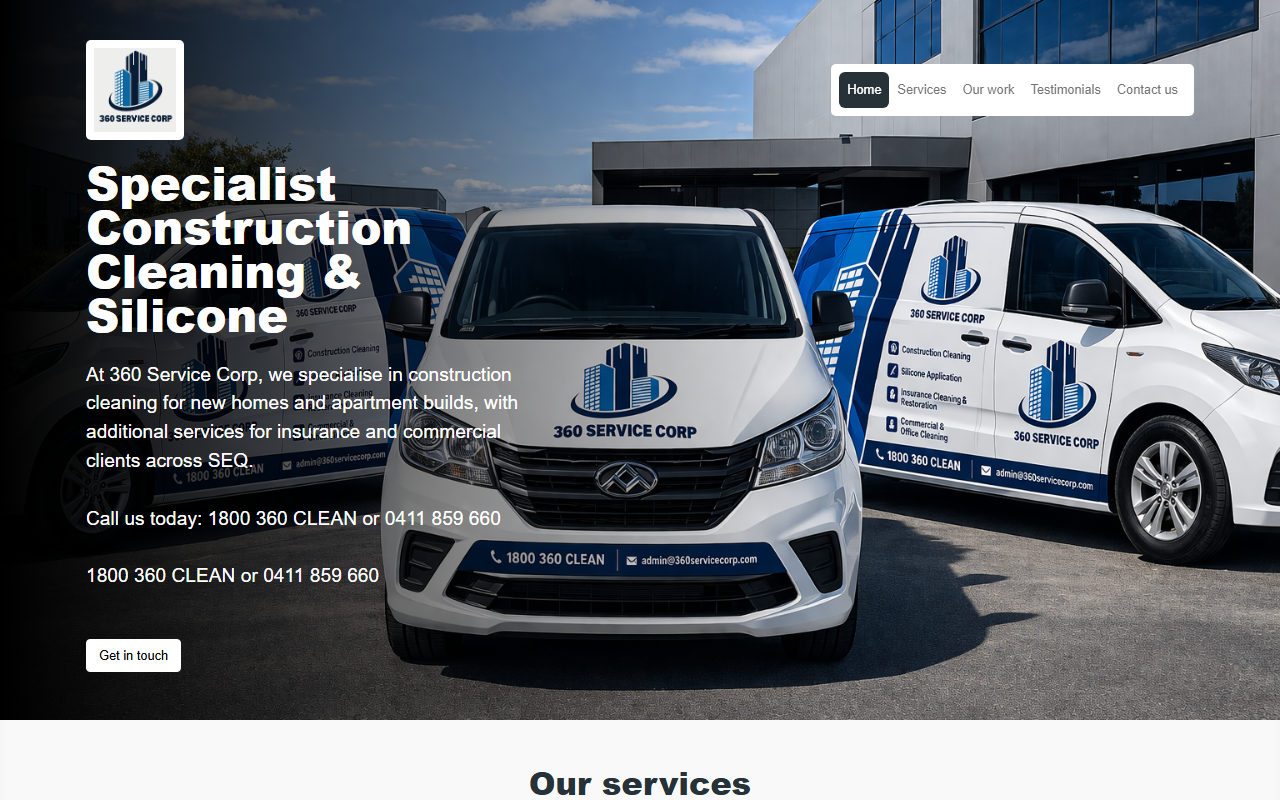 360servicecorp.com screenshot