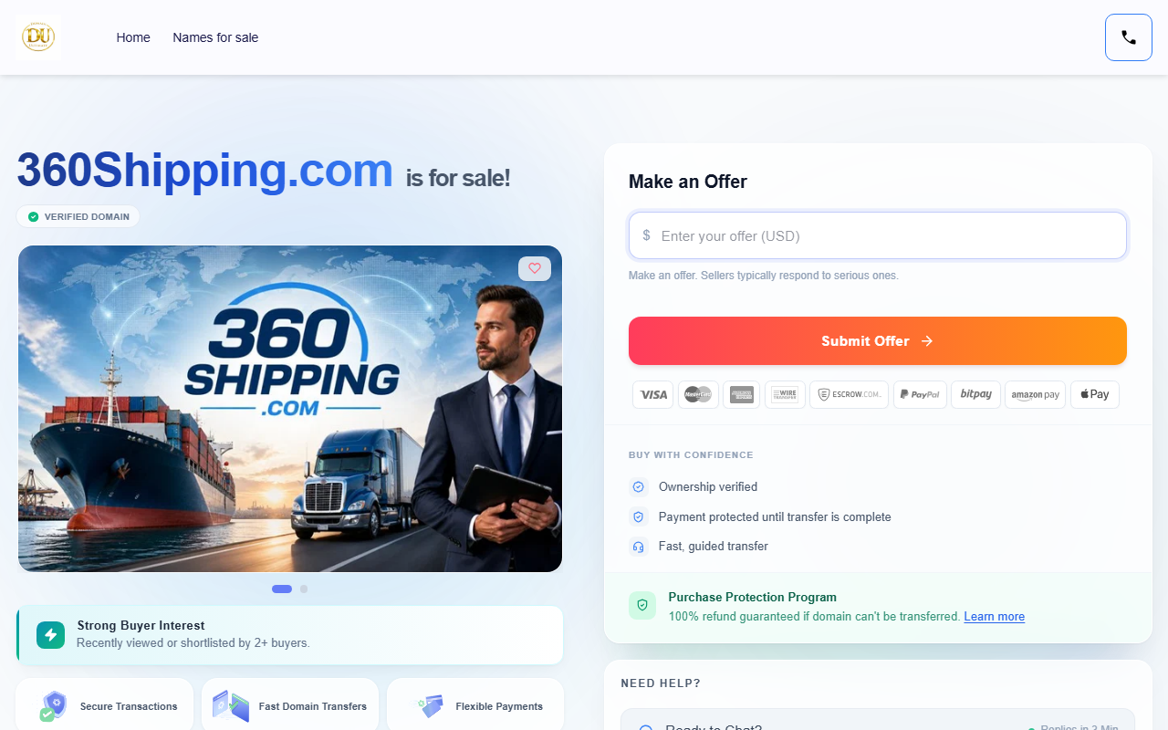 360shipping.com screenshot