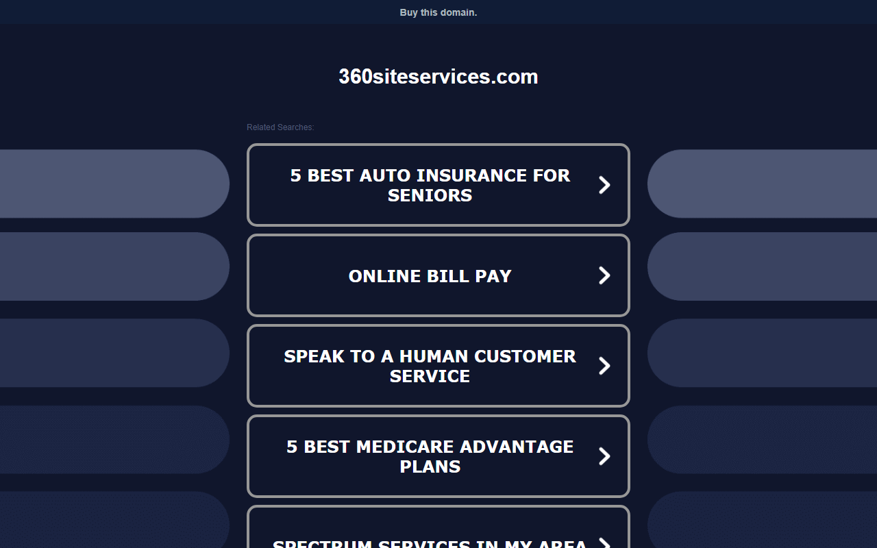 360siteservices.com screenshot