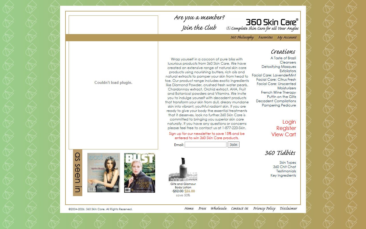 360skincare.com screenshot