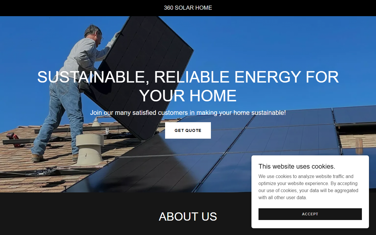 360solarhome.com screenshot