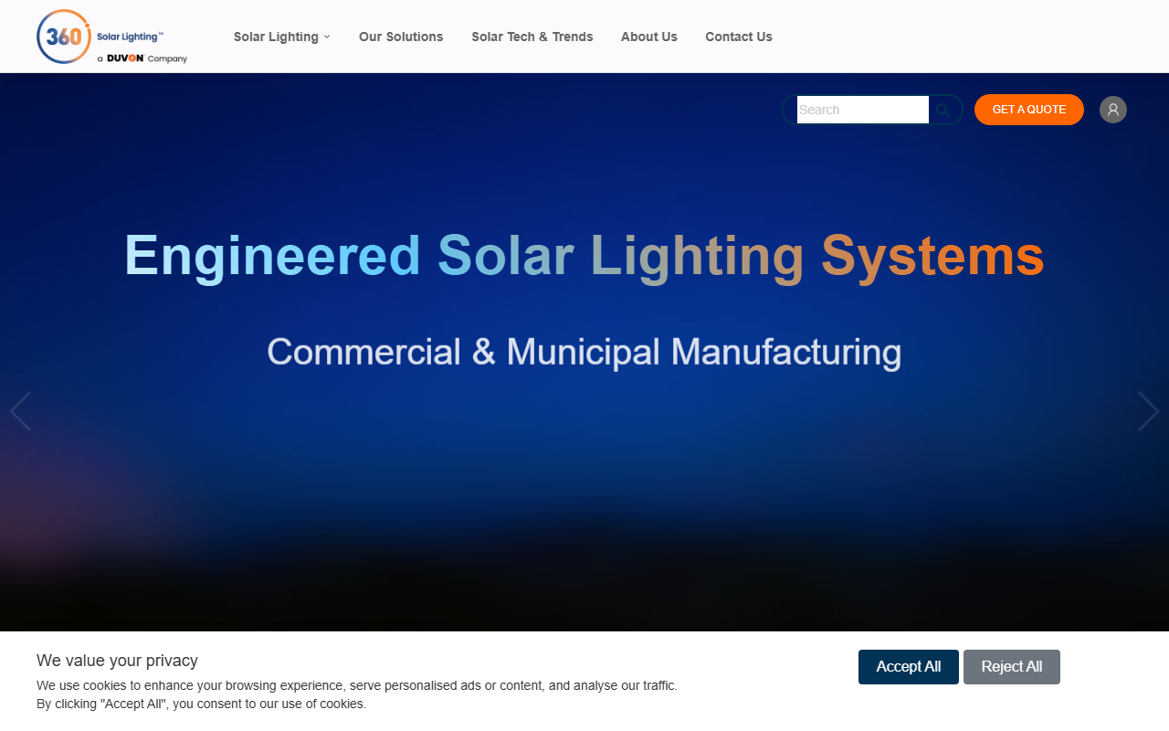 360solarsystems.com screenshot