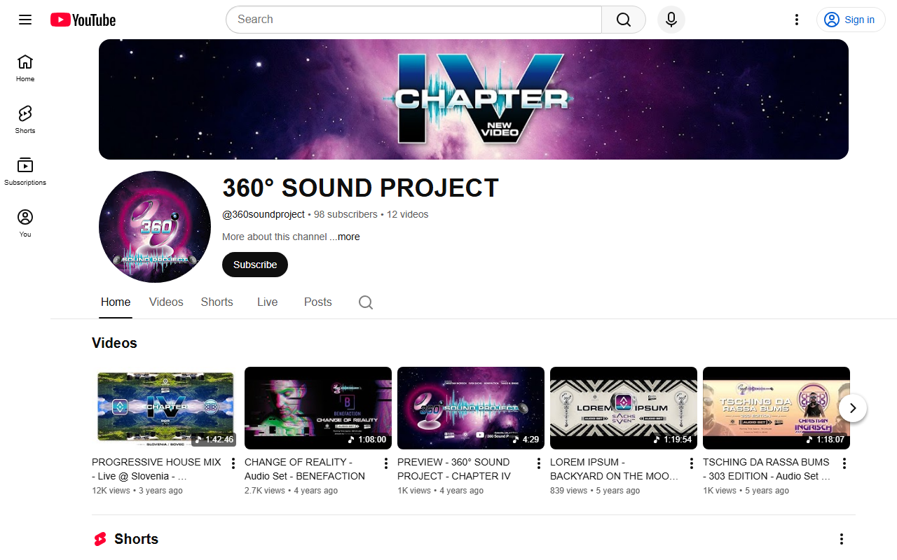 360soundproject.com screenshot