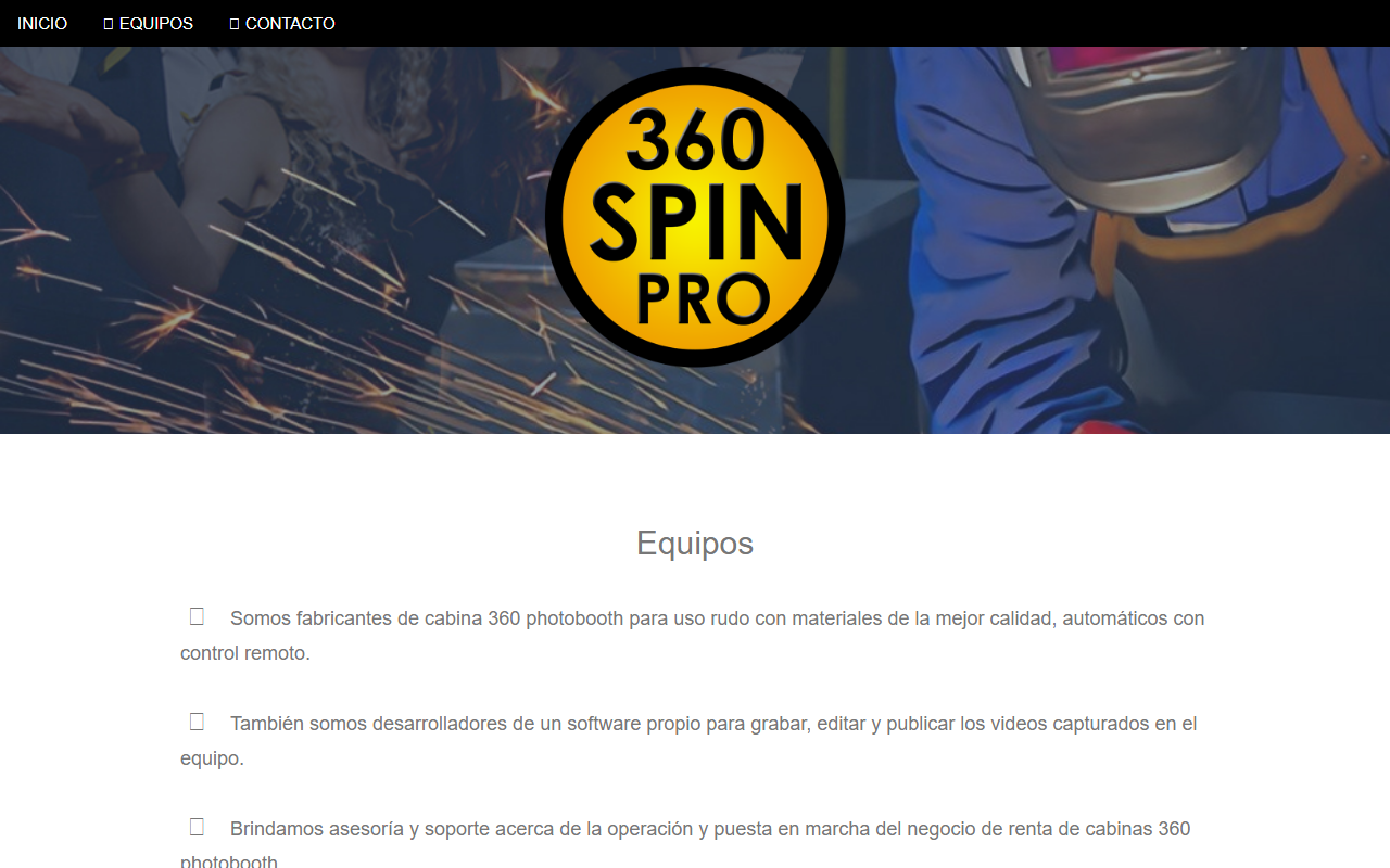 360spinpro.com screenshot