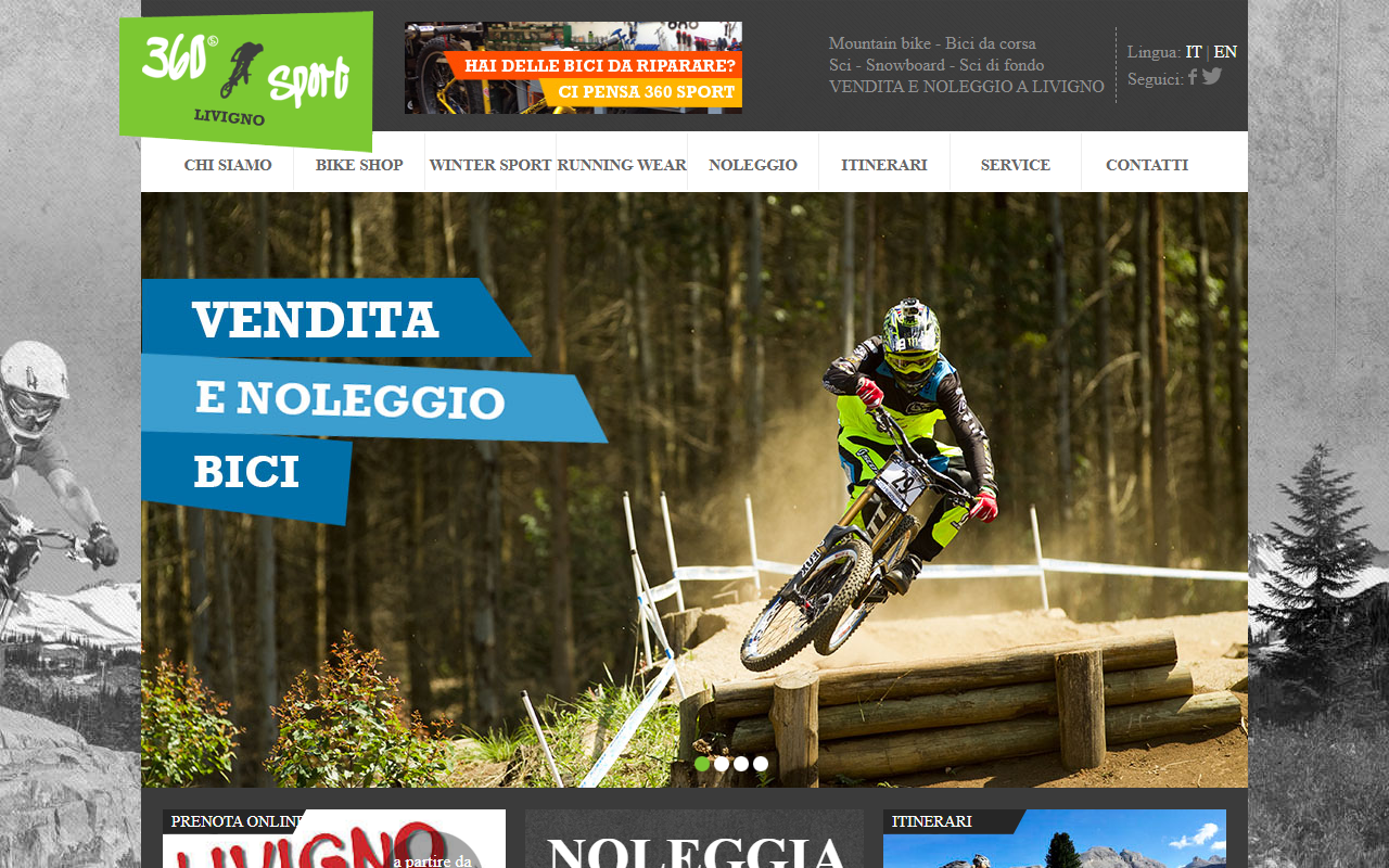 360sportlivigno.com screenshot