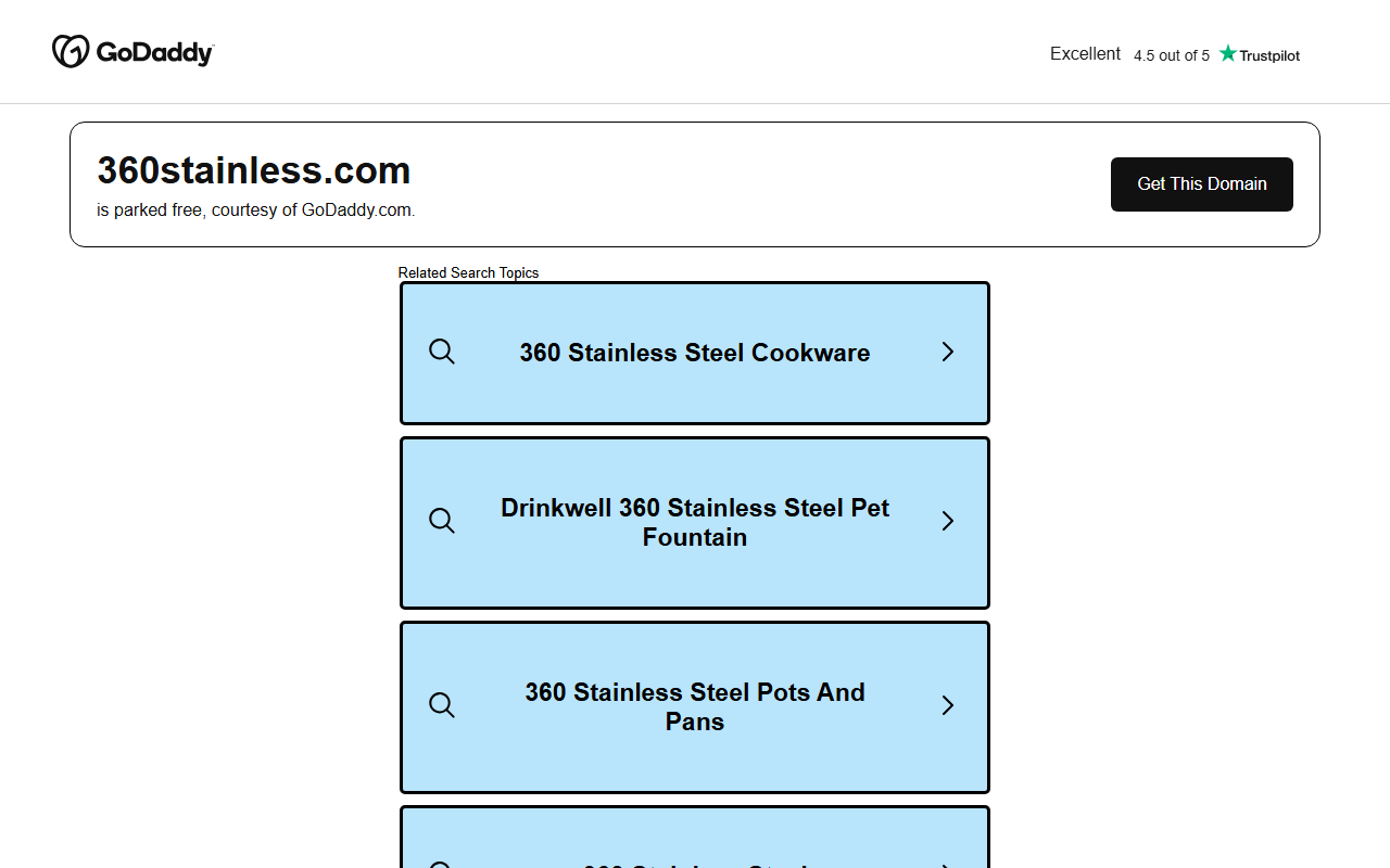 360stainless.com screenshot