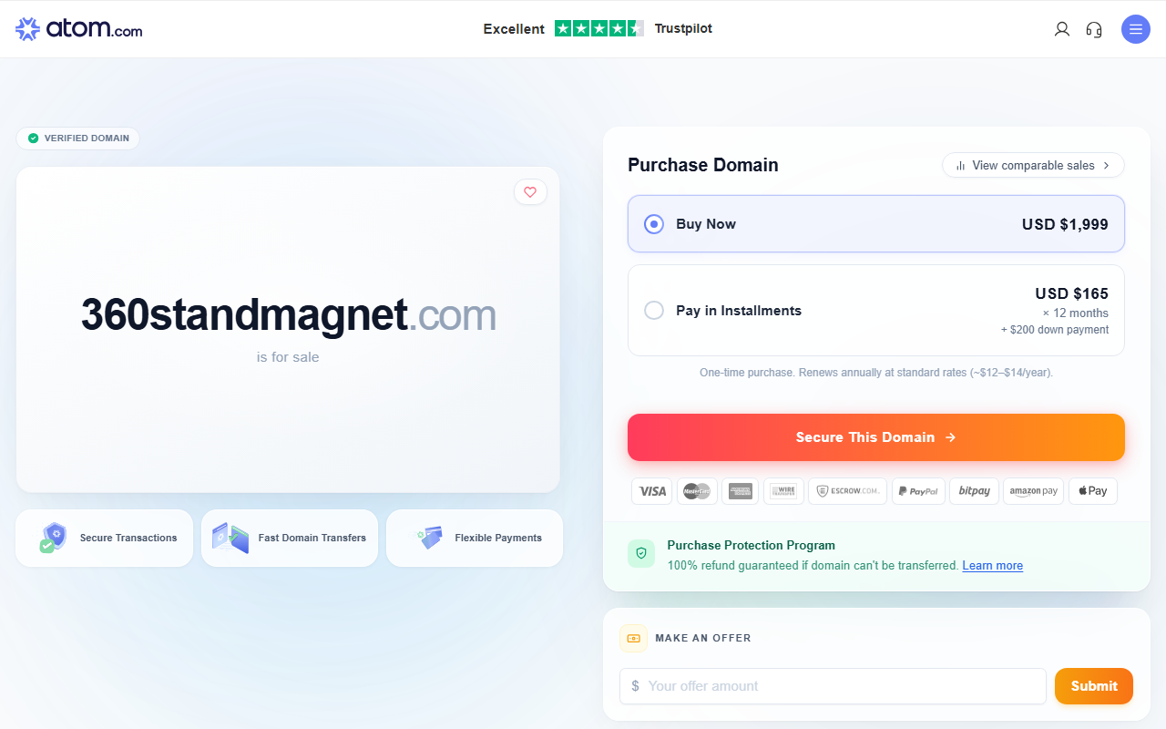360standmagnet.com screenshot
