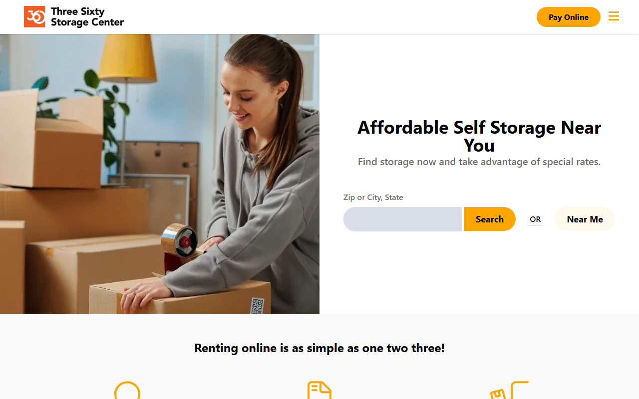 360storagecenter.com screenshot