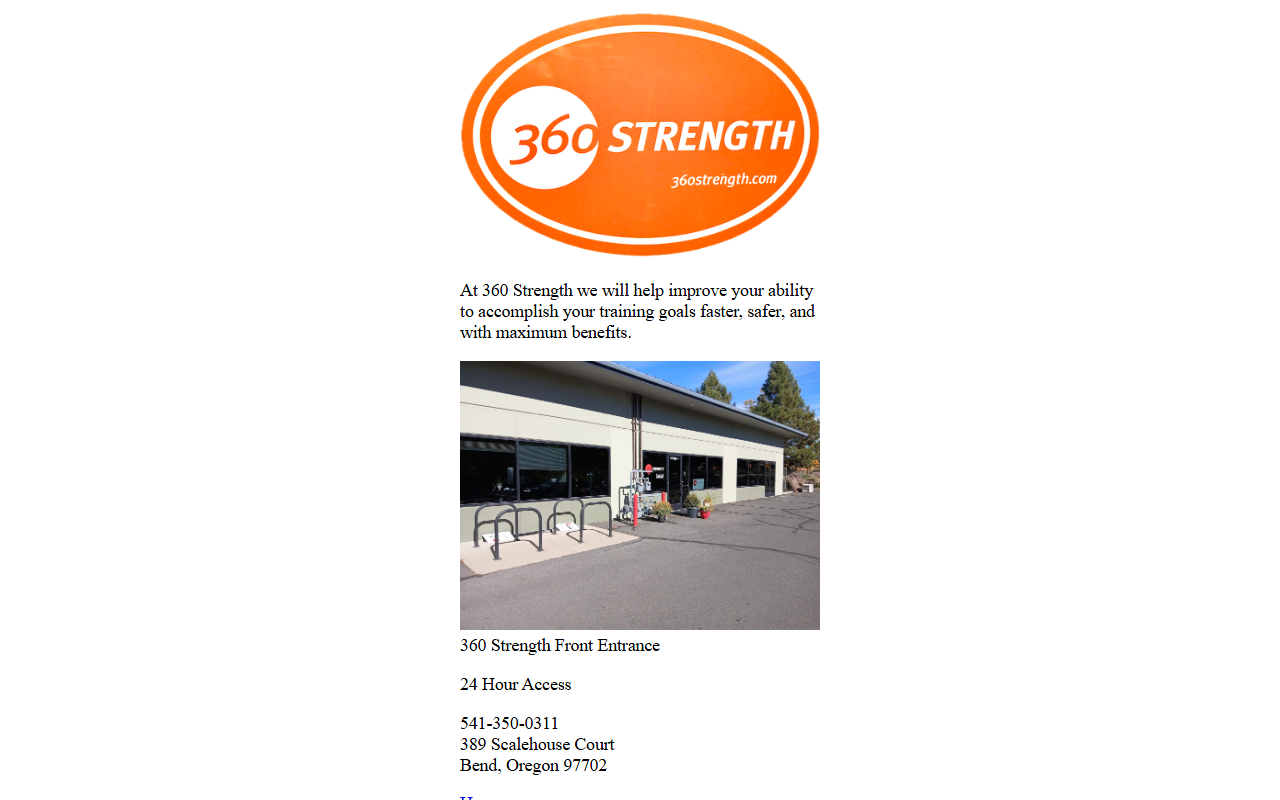 360strength.com screenshot