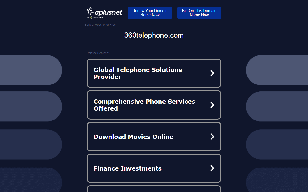 360telephone.com screenshot