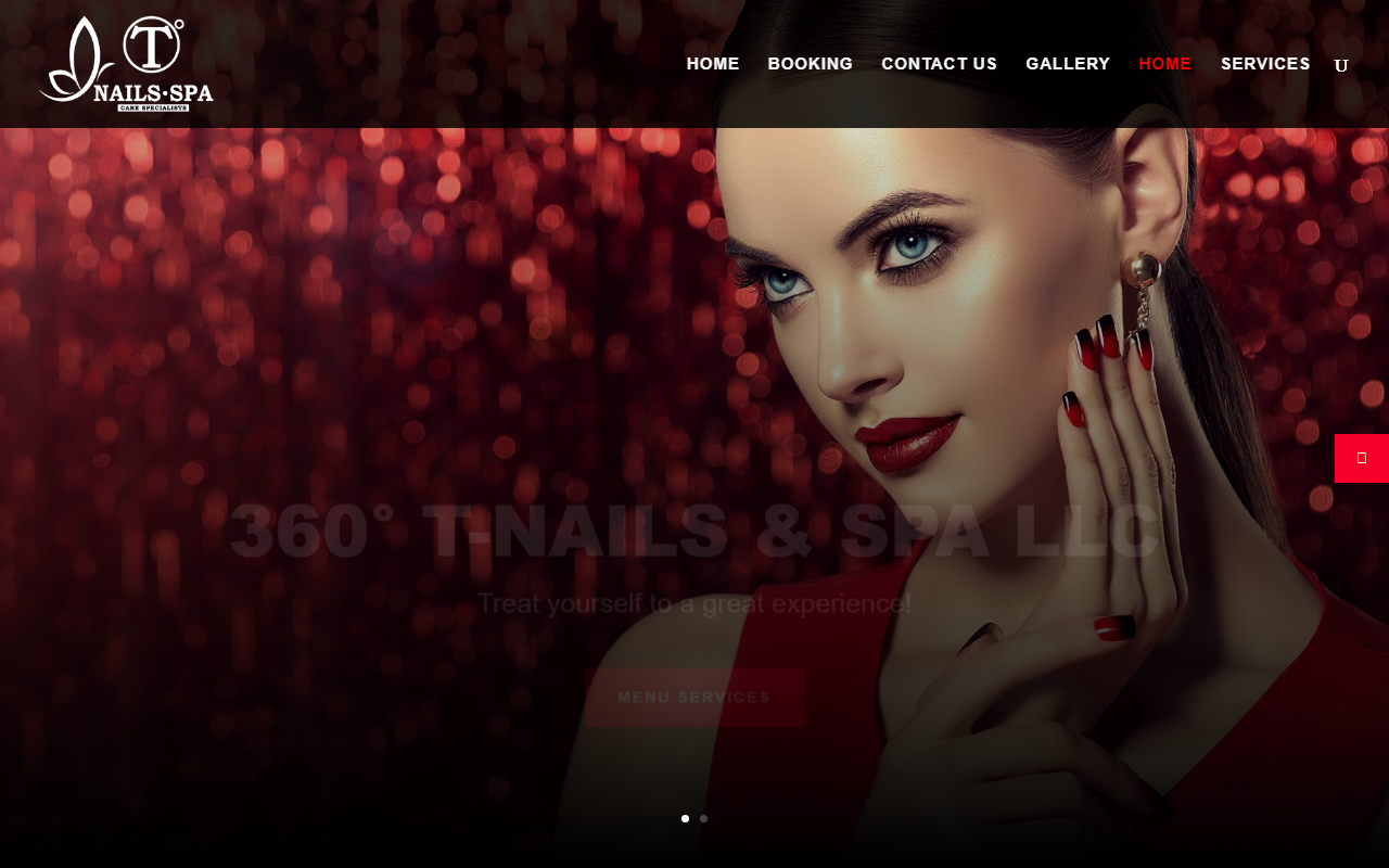 360tnailsandspa.com screenshot