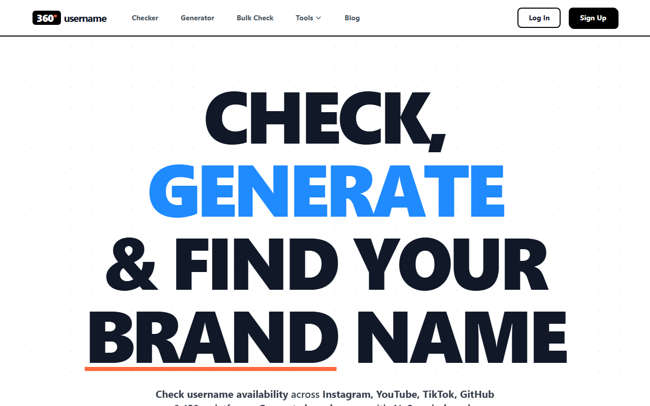 360username.com screenshot