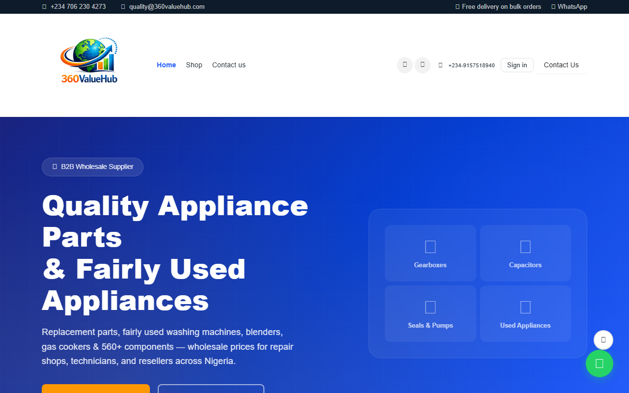 360valuehub.com screenshot