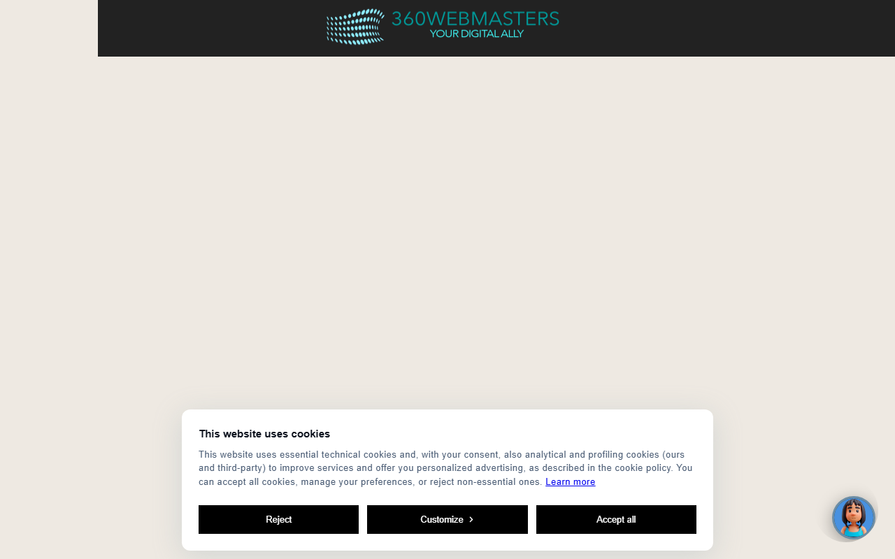 360webmasters.com screenshot