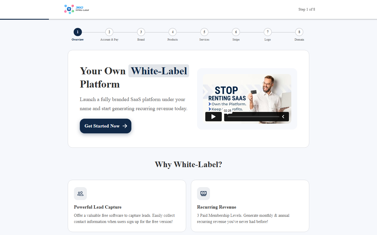 360whitelabel.com screenshot