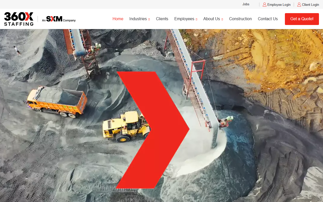 360xstaffing.com screenshot