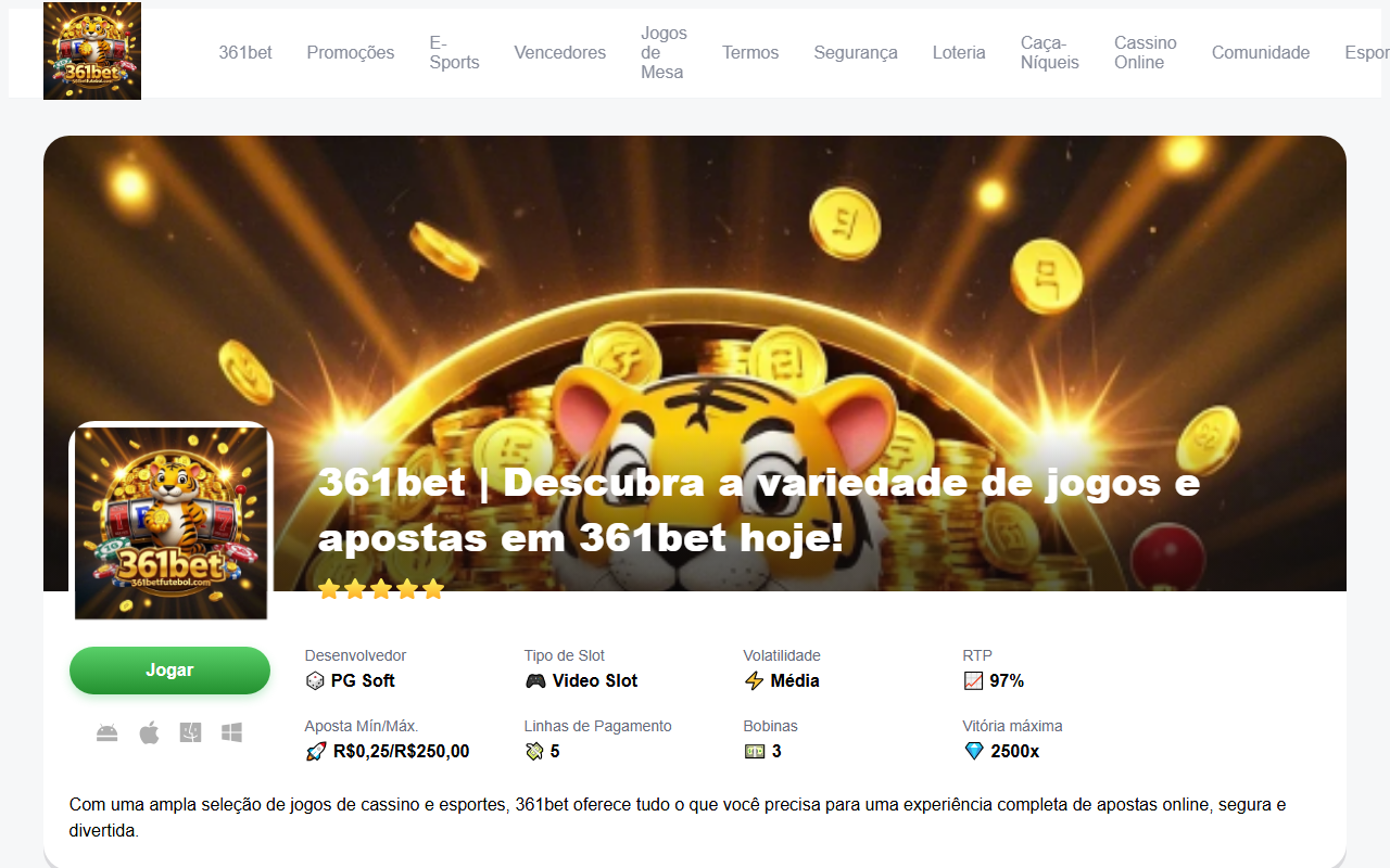 361betfutebol.com screenshot