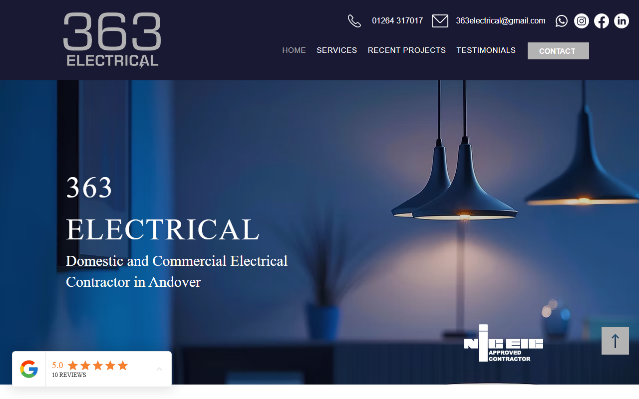363electrical.com screenshot