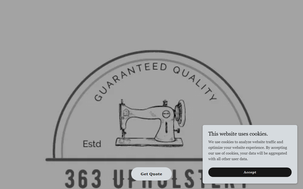 363upholstery.com screenshot